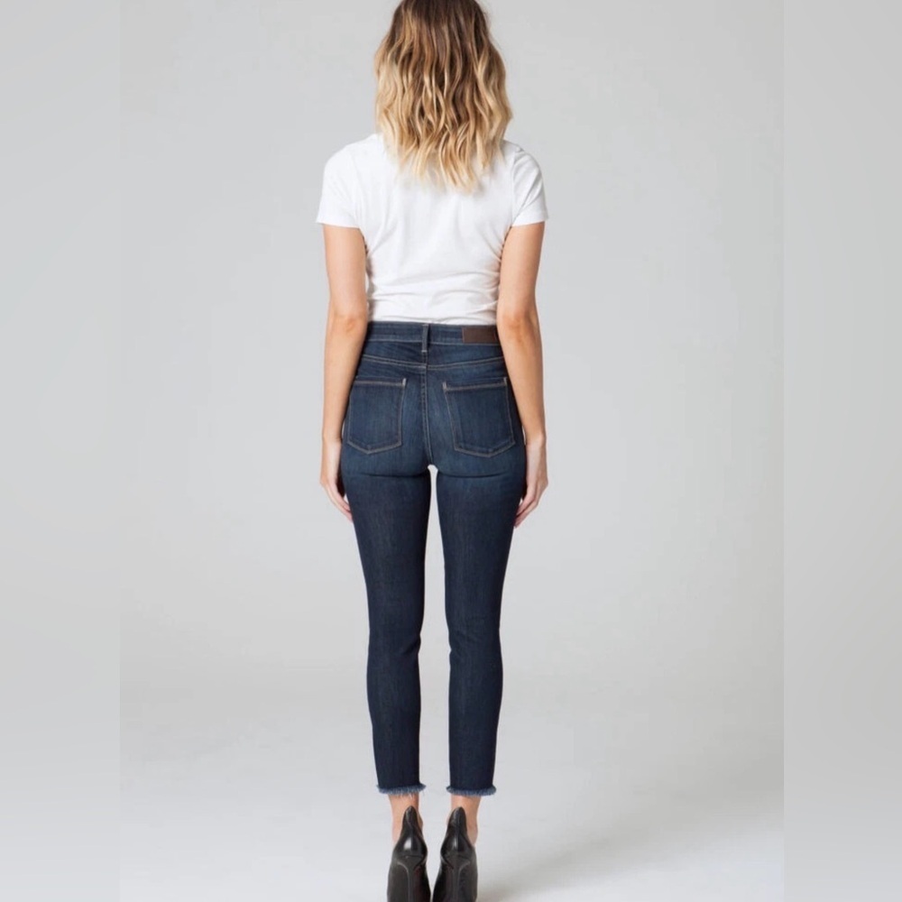 PARKER SMITH Bombshell Horizon High Rise Cropped Jeans Dark Indigo, size 26 NWT - Picture 2 of 16